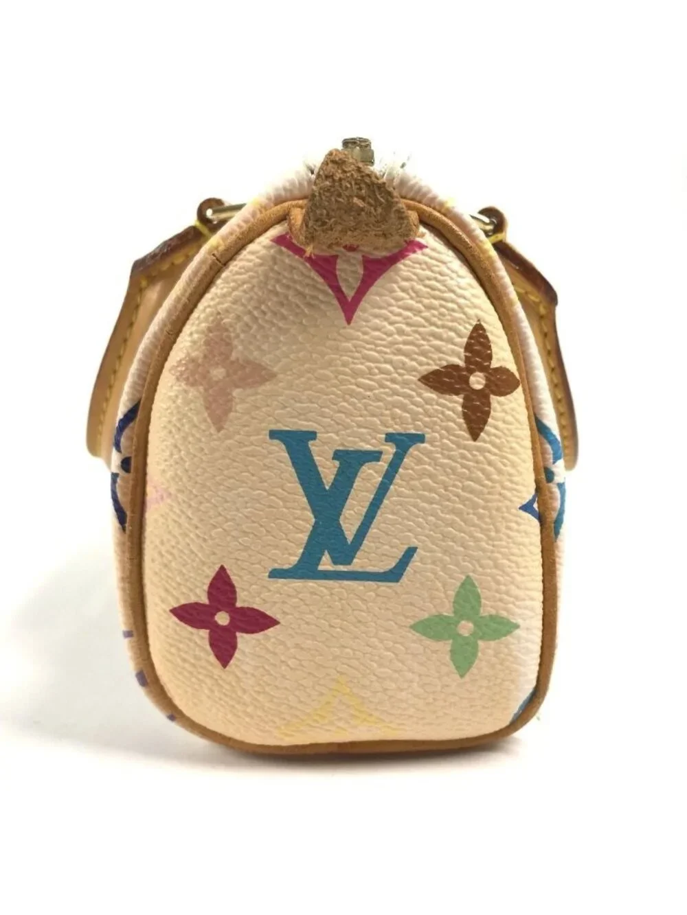 Louis Vuitton Handbag Mini Speedy Monogram Multicolor Canvas Blanc White